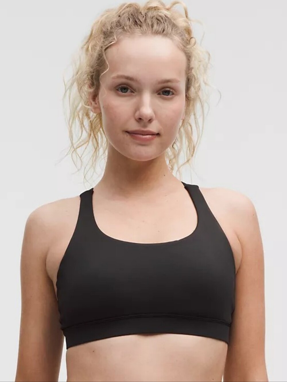 Lululemon Athletica Black Scoop Neck Sports Bra Size 4